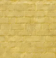 Próbka D-012 panelu elewacyjnego z tłoczonym wzorem cegły, kolor żółty, katalog KDK TECHNIK str. 02