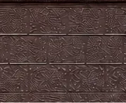 Próbka D-014 panelu elewacyjnego tłoczony, kolor ciemnobrązowy, katalog KDK TECHNIK str. 03