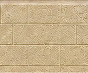Próbka D-015 panelu elewacyjnego tłoczony, kolor piaskowy, katalog KDK TECHNIK str. 03