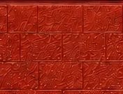 Próbka D-021 panelu elewacyjnego tłoczony, kolor czerwony, katalog KDK TECHNIK str. 03